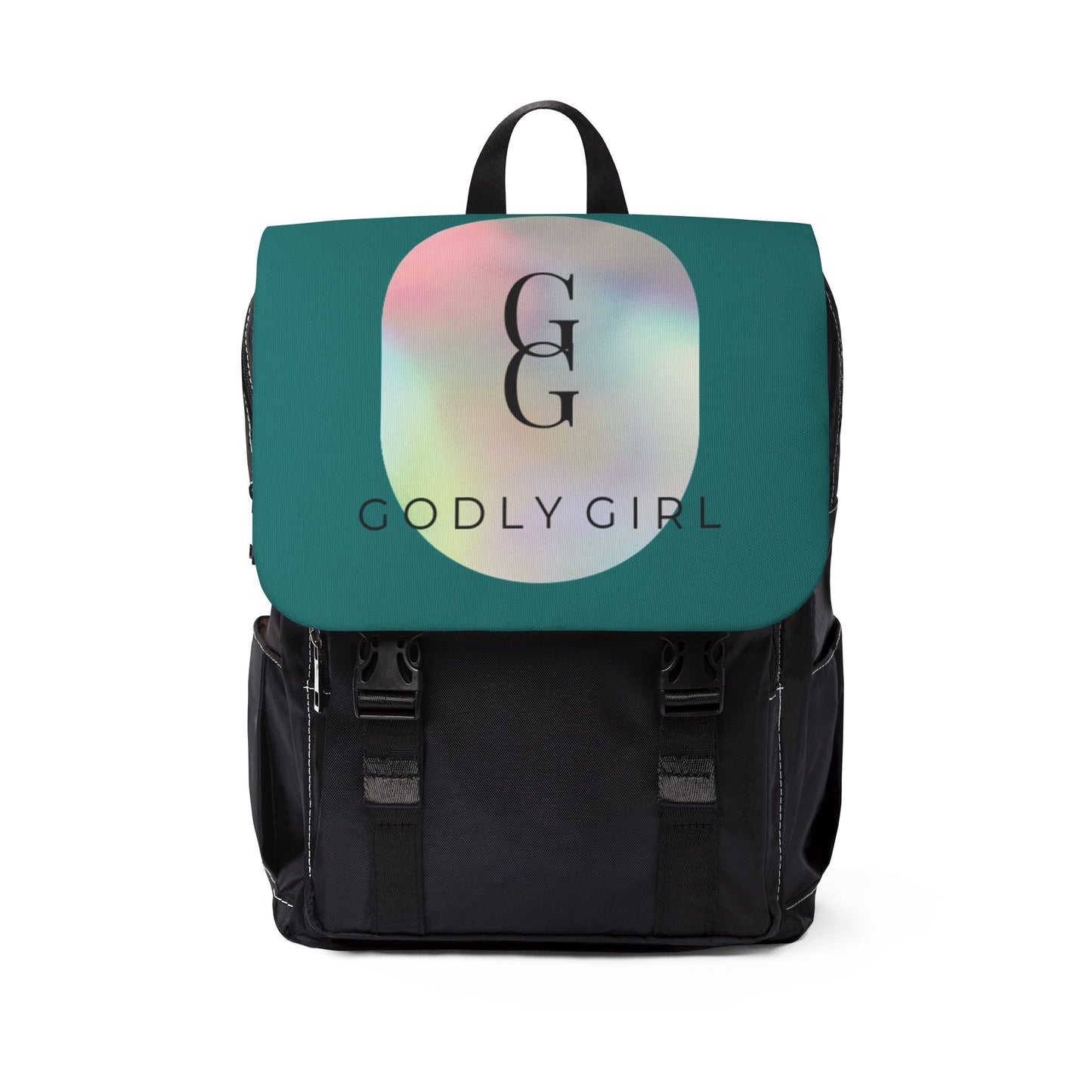 Teal Casual Shoulder Backpack