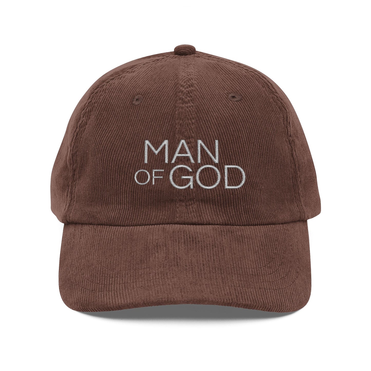 Vintage Corduroy Cap - 'Man of God'