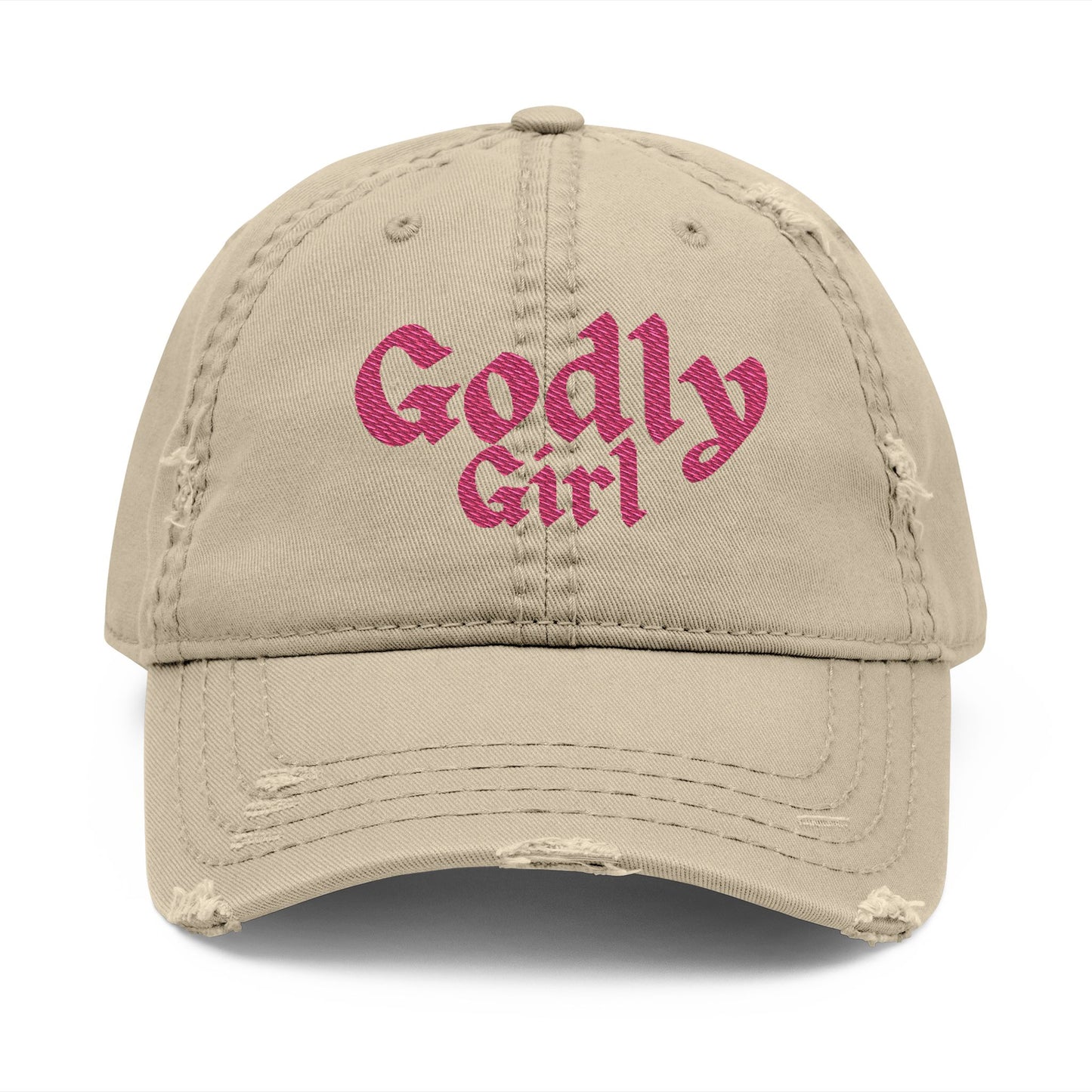 Distressed Hat - "Godly Girl "