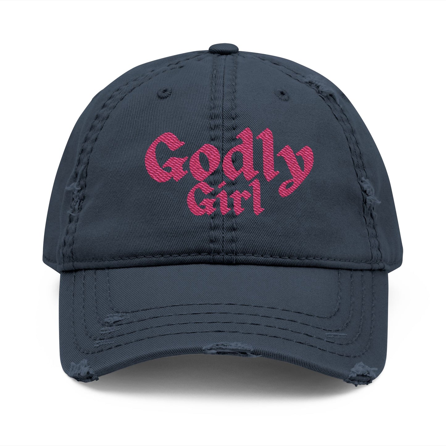 Distressed Hat - "Godly Girl "