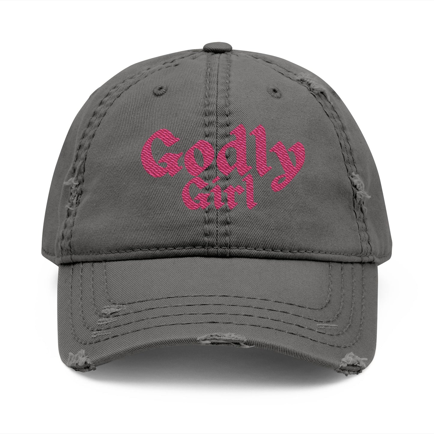 Distressed Hat - "Godly Girl "