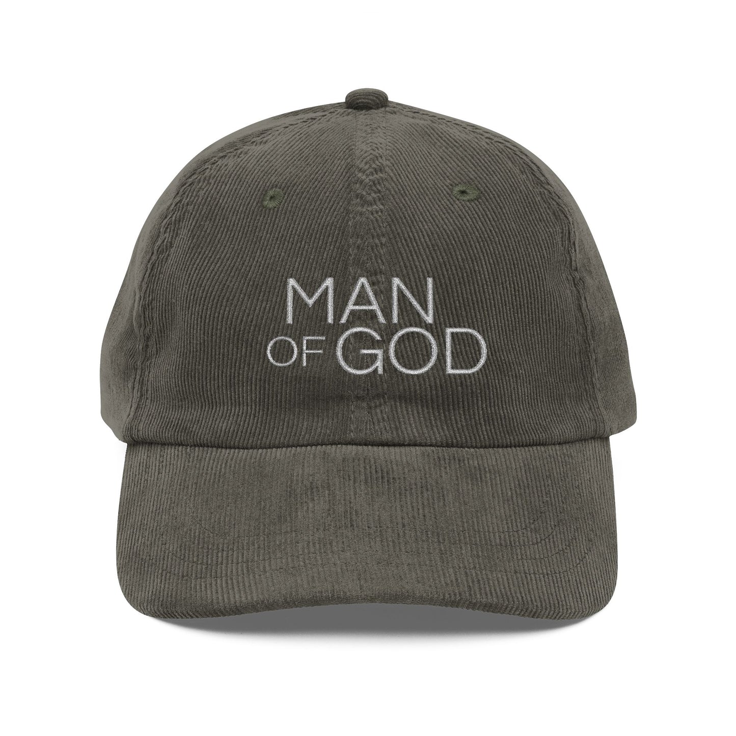 Vintage Corduroy Cap - 'Man of God'