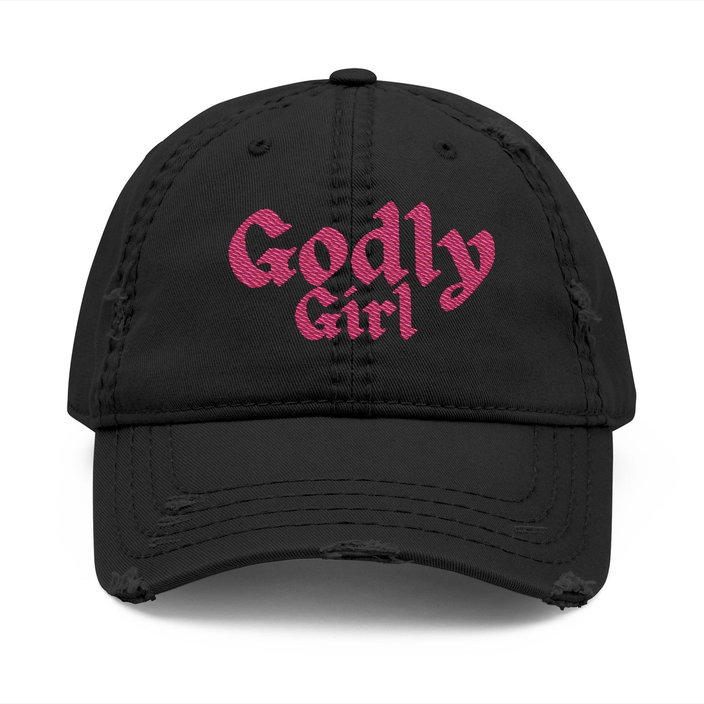Distressed Hat - "Godly Girl "