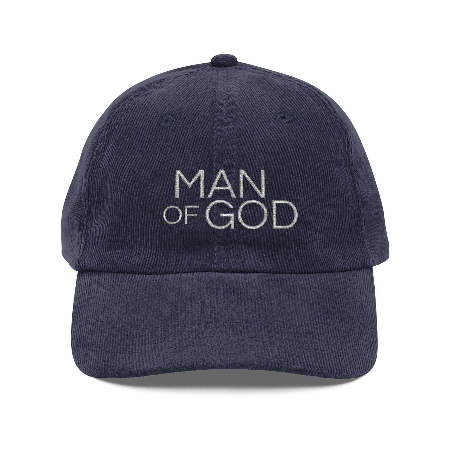 Vintage Corduroy Cap - 'Man of God'