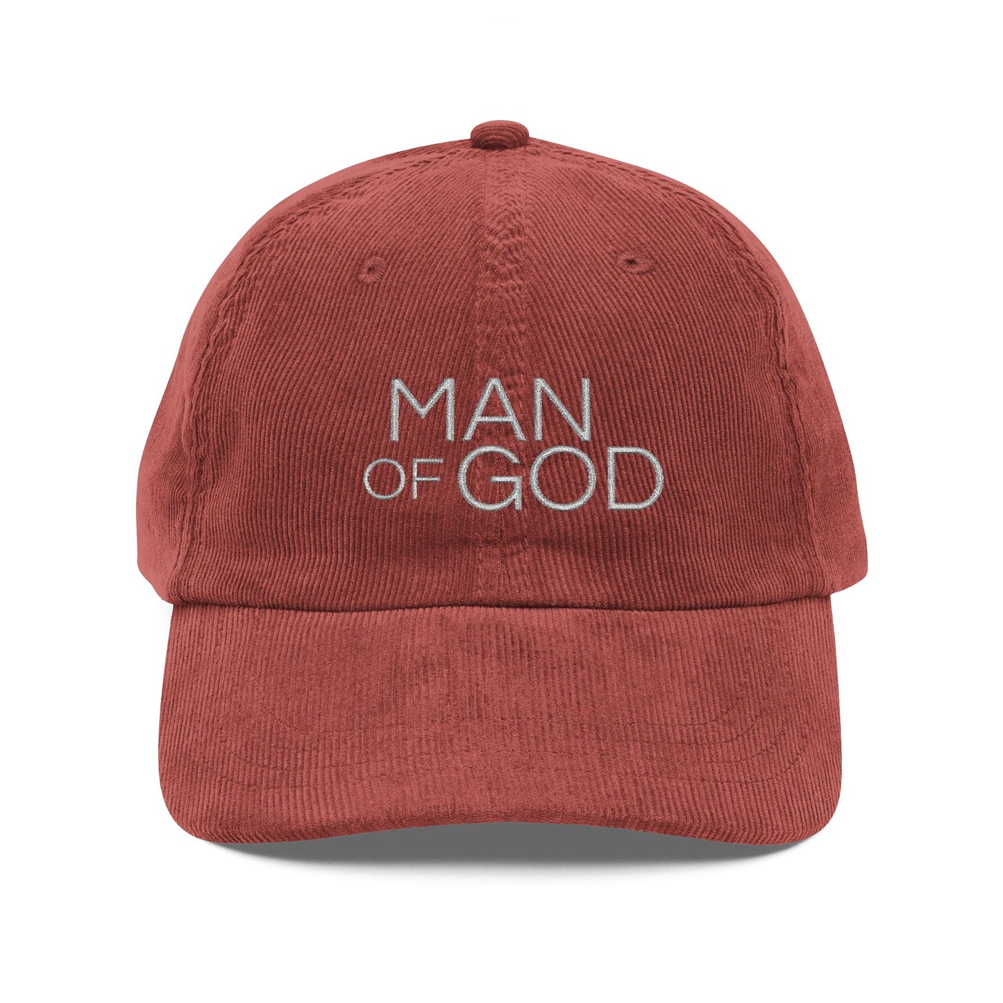 Vintage Corduroy Cap - 'Man of God'