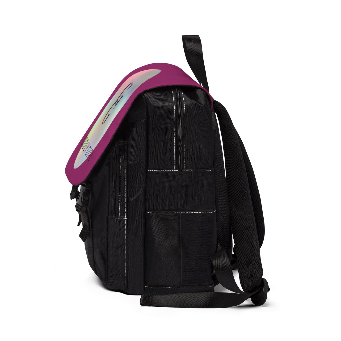 Purple Casual Shoulder Backpack