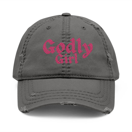 Distressed Hat - "Godly Girl "