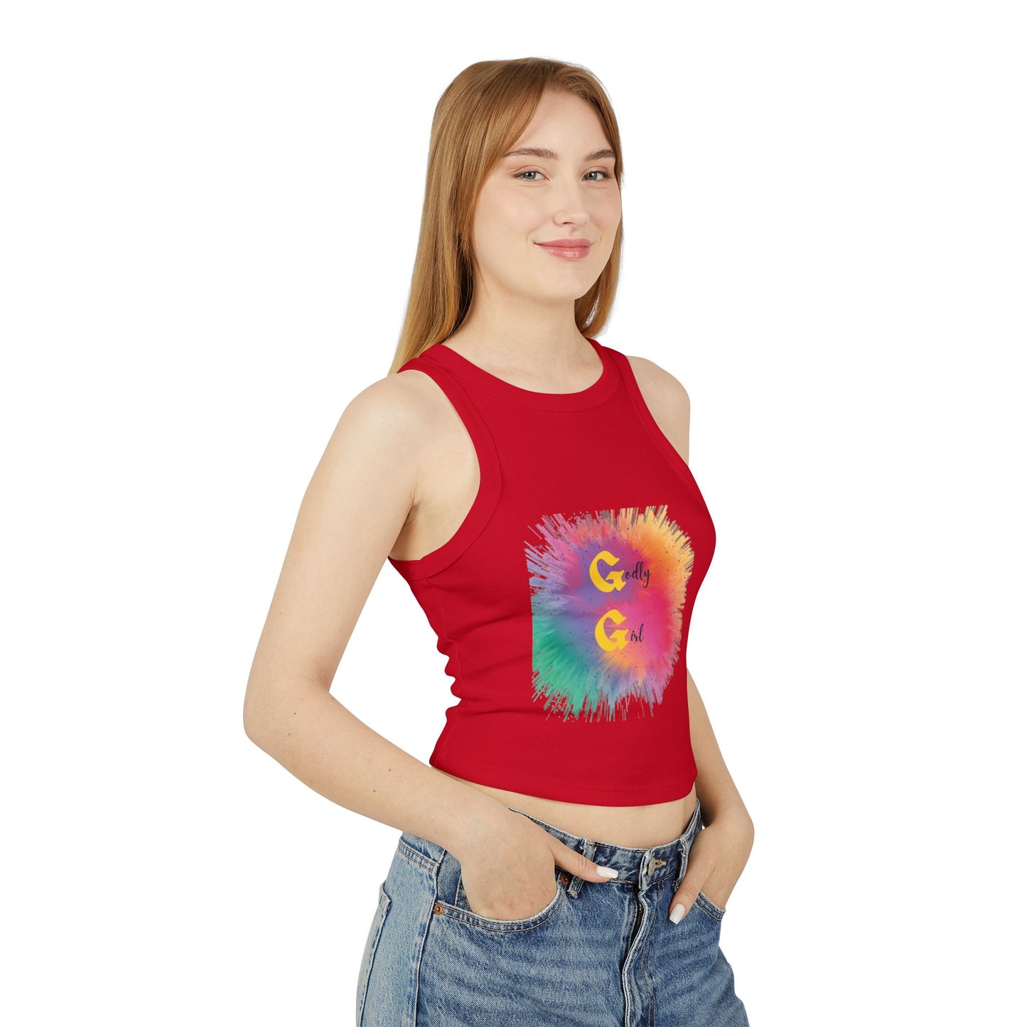 Women's Micro Rib Racer Tank Top