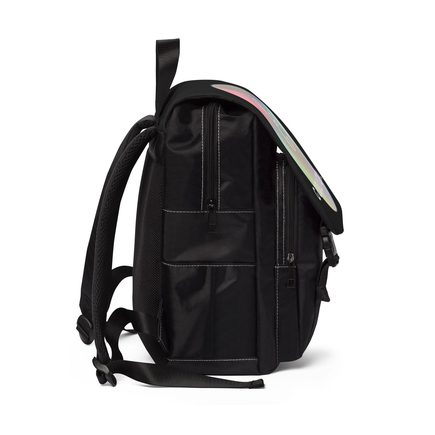 Black Casual Shoulder Backpack